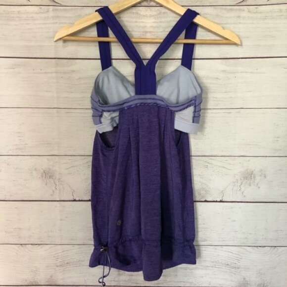 Lululemon Rest Less Tank Heathered Bruised Berry 4 - Picture 3 of 7